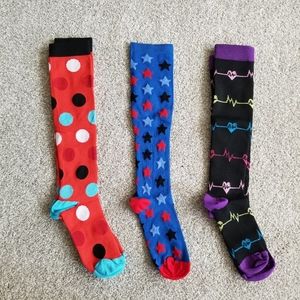 NEW-Compression socks size S/M-set of 3 (new in package), Medical Nurse